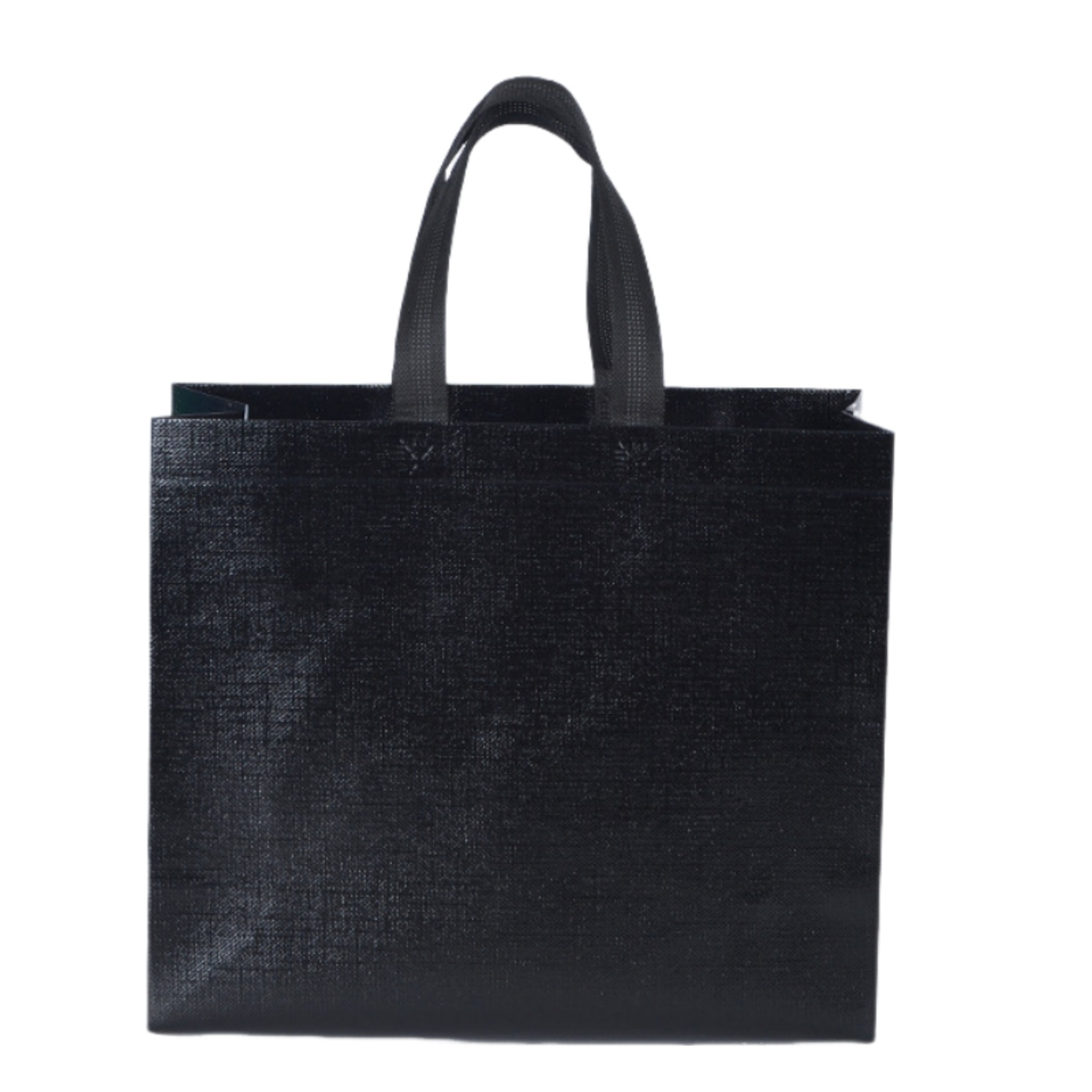 Laminated Non Woven Metallic Shopping Tote Bag 12.6" By 11.8" By 3.9" 7