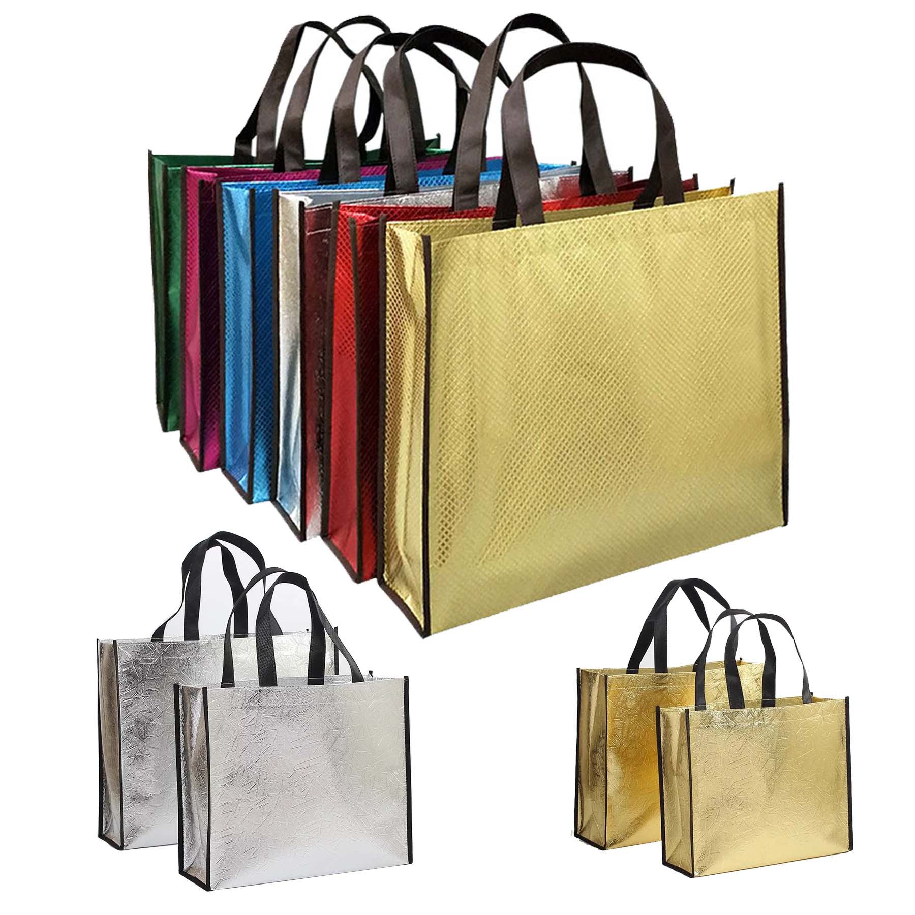 Glossy Reusable Tote Bags 1