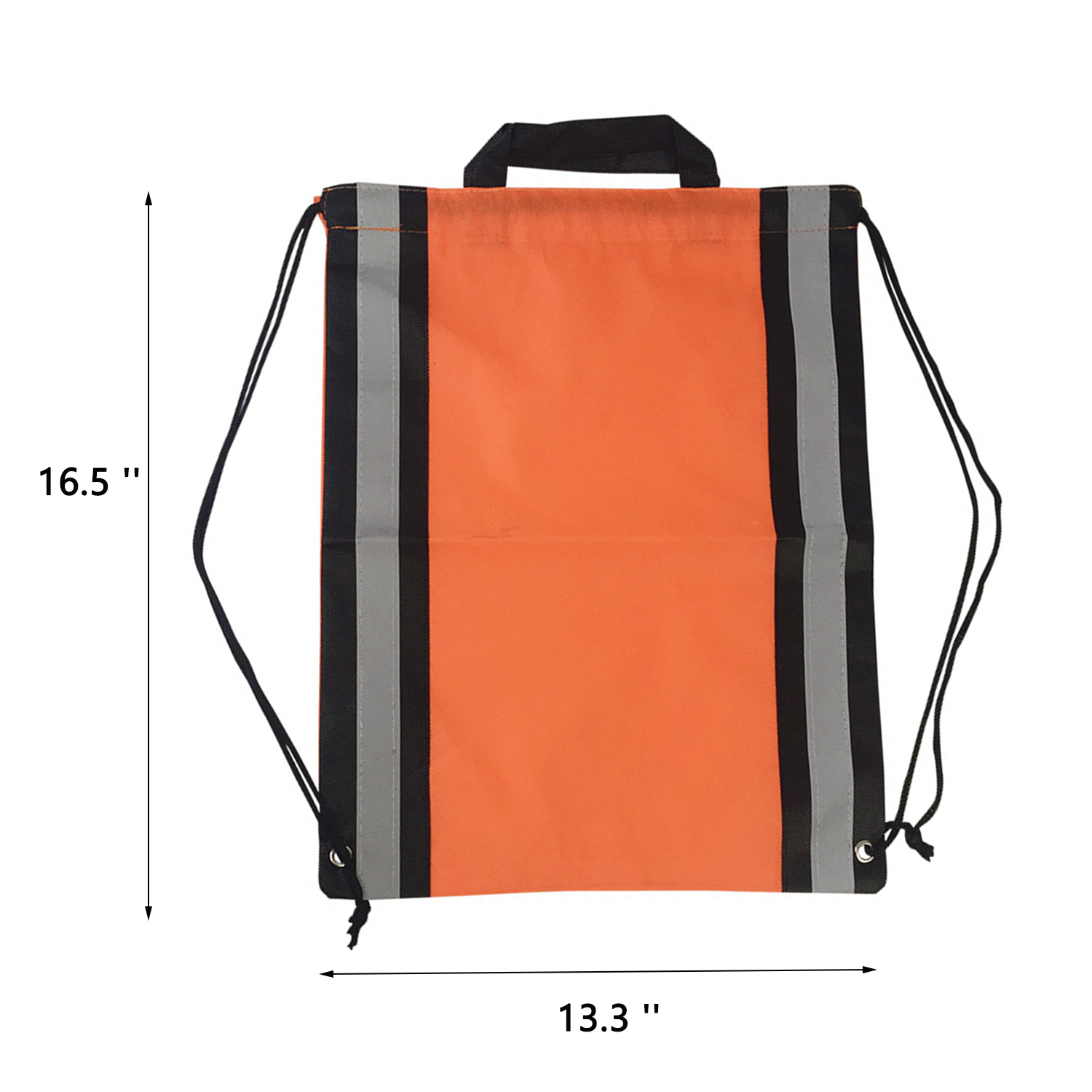Reflective Custom polyester gym sport Drawstring Backpack 4