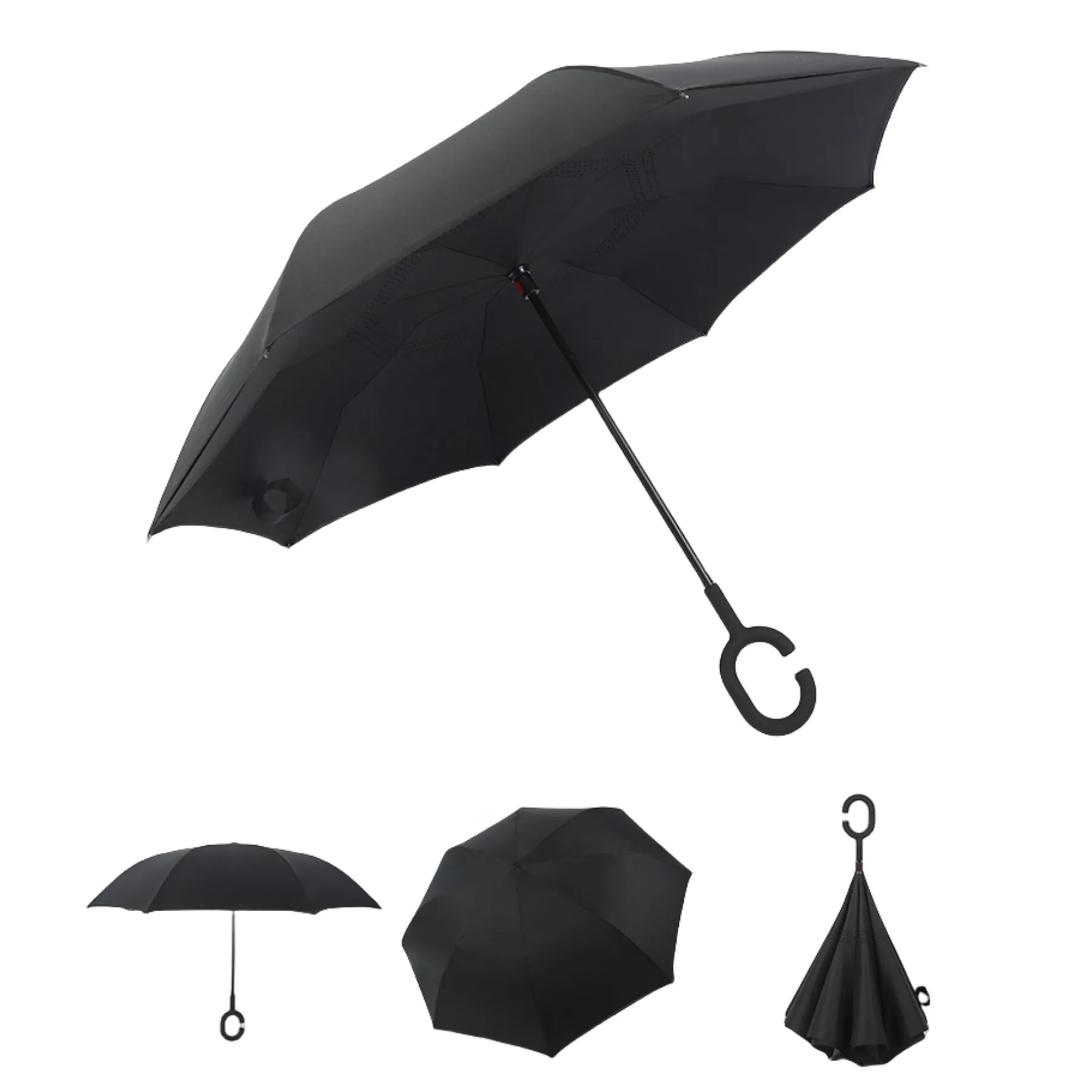 Double Layer Inversion Umbrella With C-Handle 8