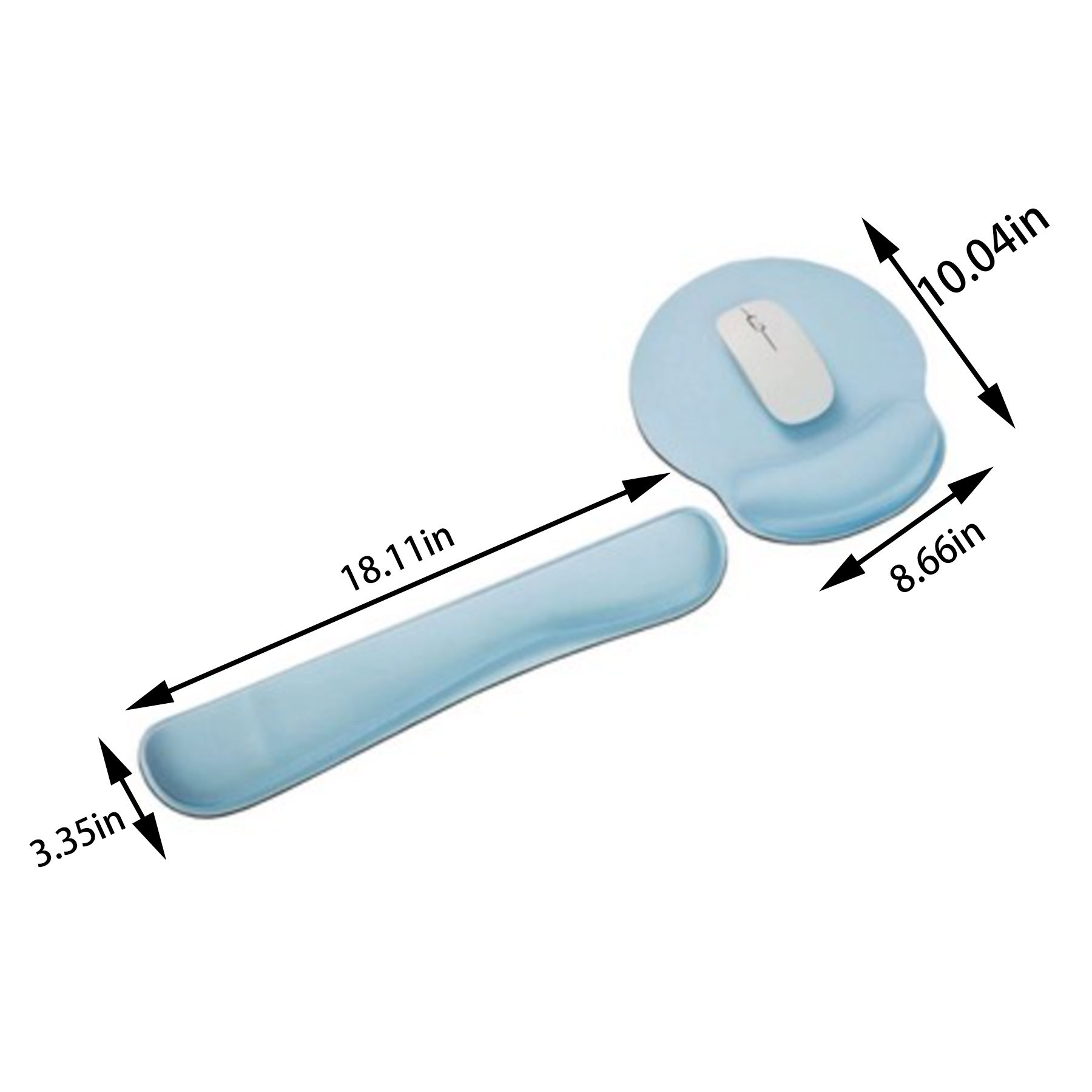 Ergonomic Mouse Pad and Keyboard Wrist Rest Set 4