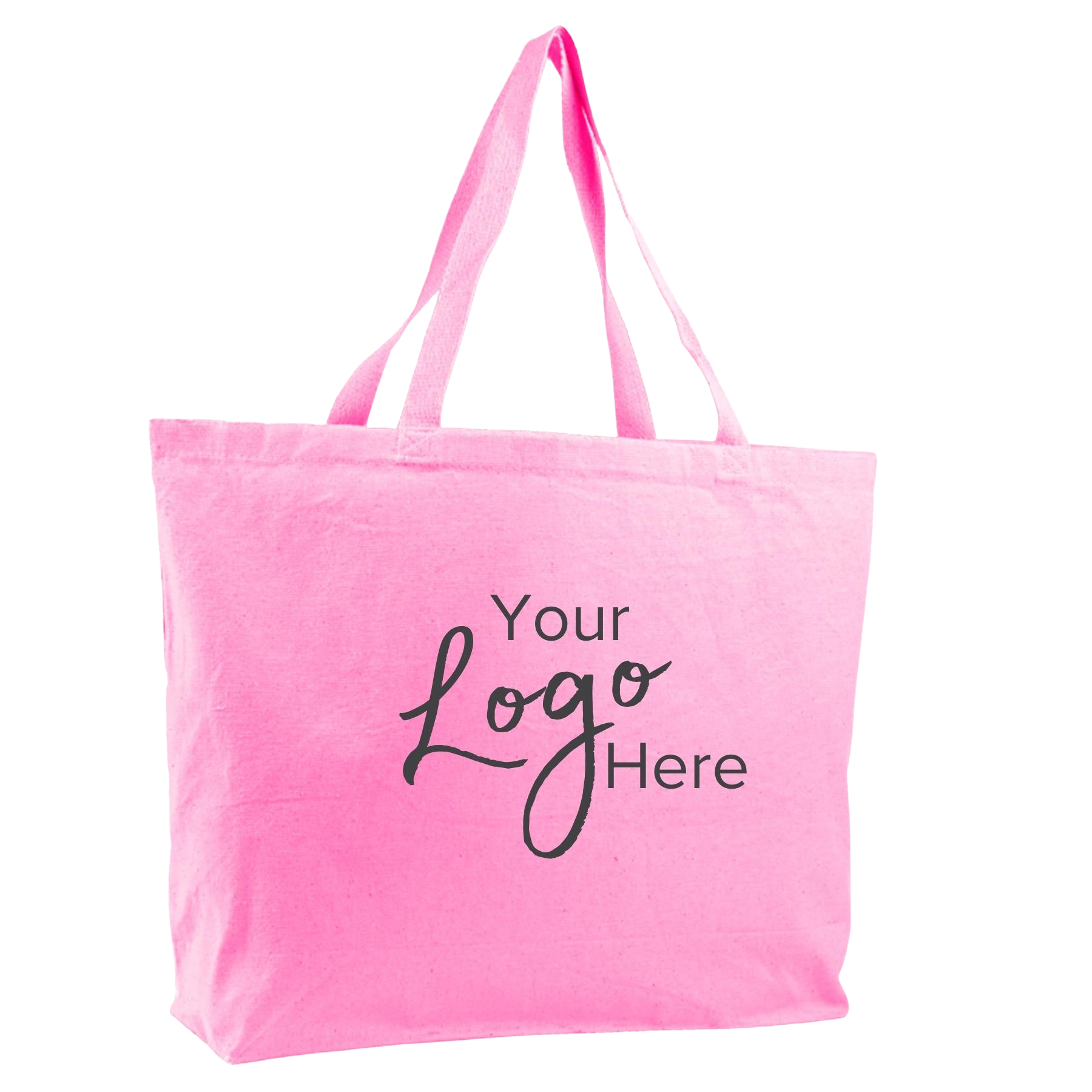 Canvas Jumbo Tote Bag 20" W x 15" H x 5" Gusset, custom tote bag with logo imprint 16