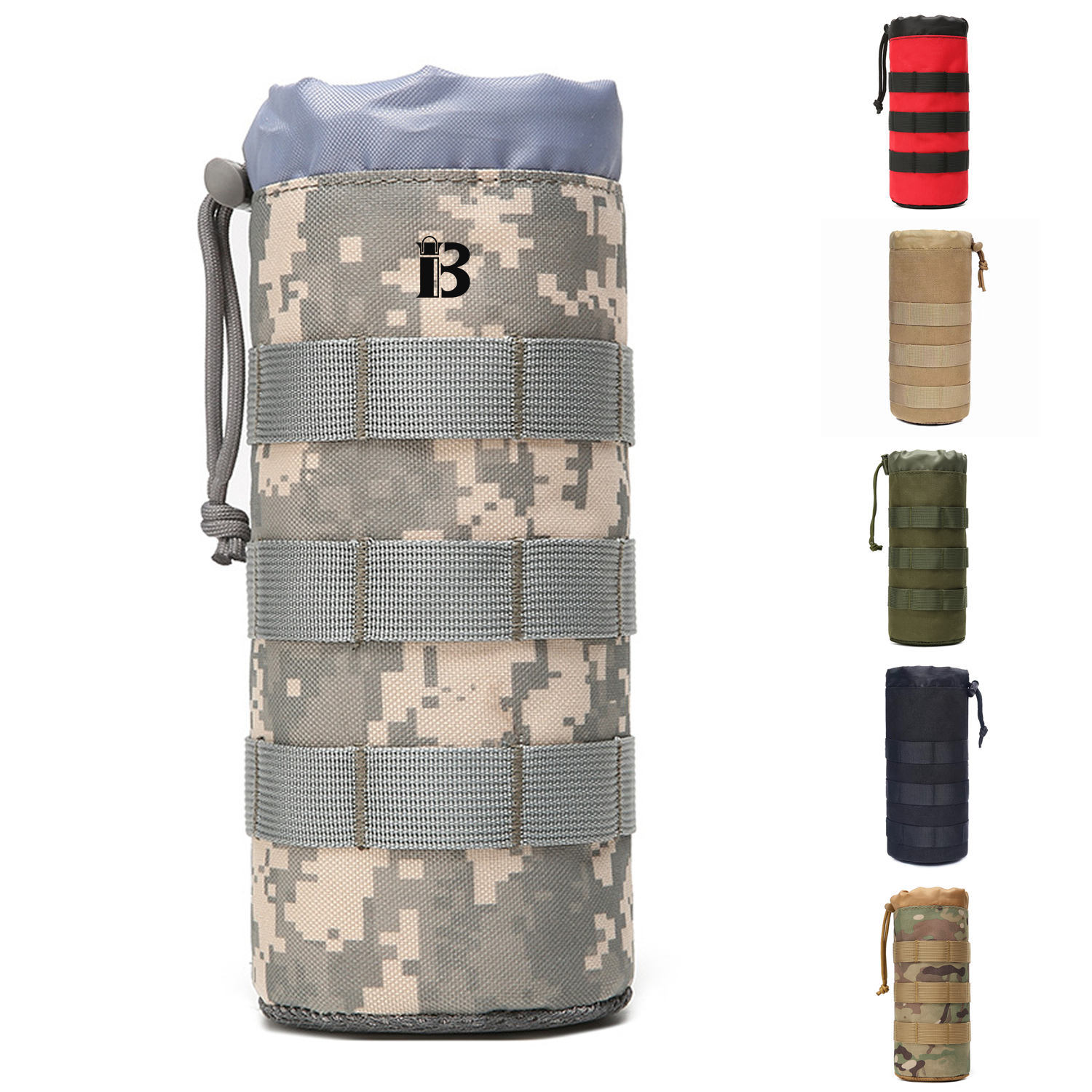 Nylon Outdoor Tactical Water Bottle Carrier Bag 12