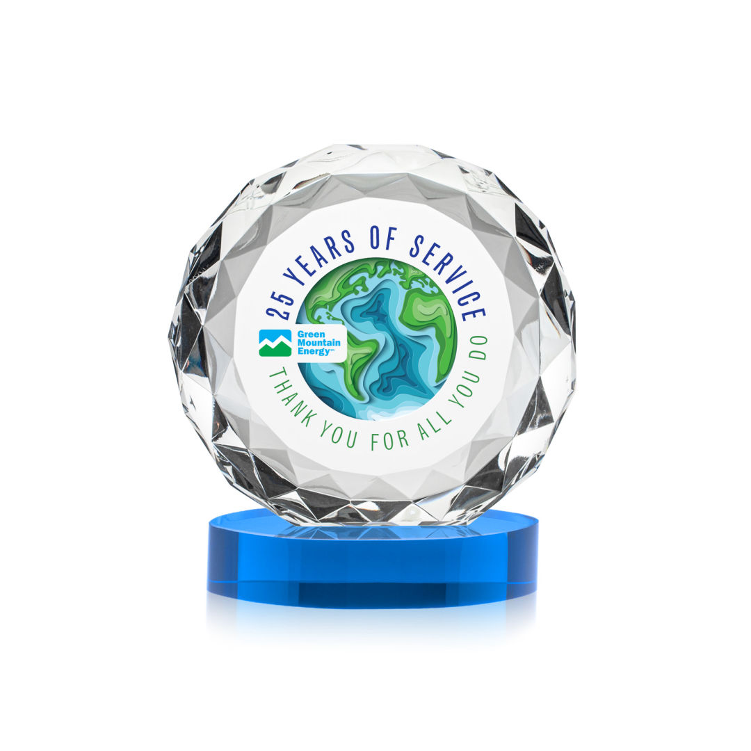 Seville VividPrint™ Award on Alberton Base - Sky Blue 8