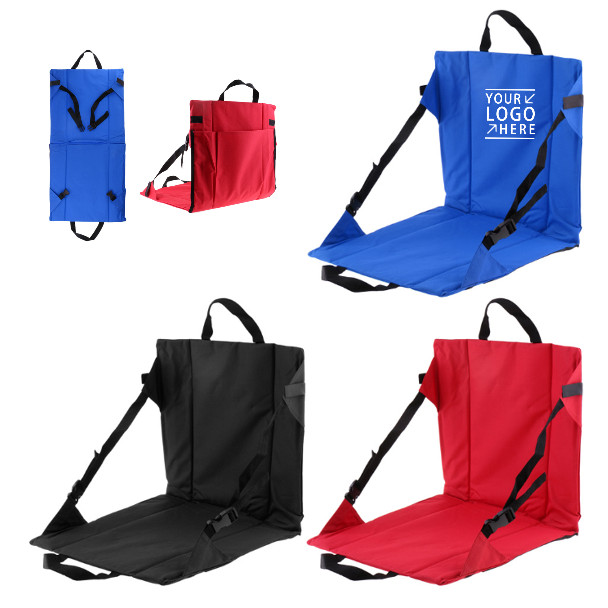 Customized Foldable Oxford Fabric Stadium Cushion 2