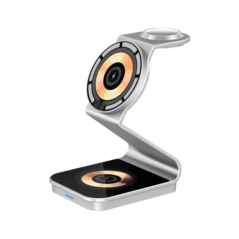 3 in 1 Wireless Charger Stand Aluminum Alloy 8