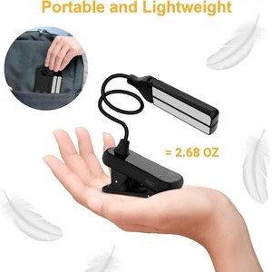 USB Rechargeable Clip LED Reading Night Light 5