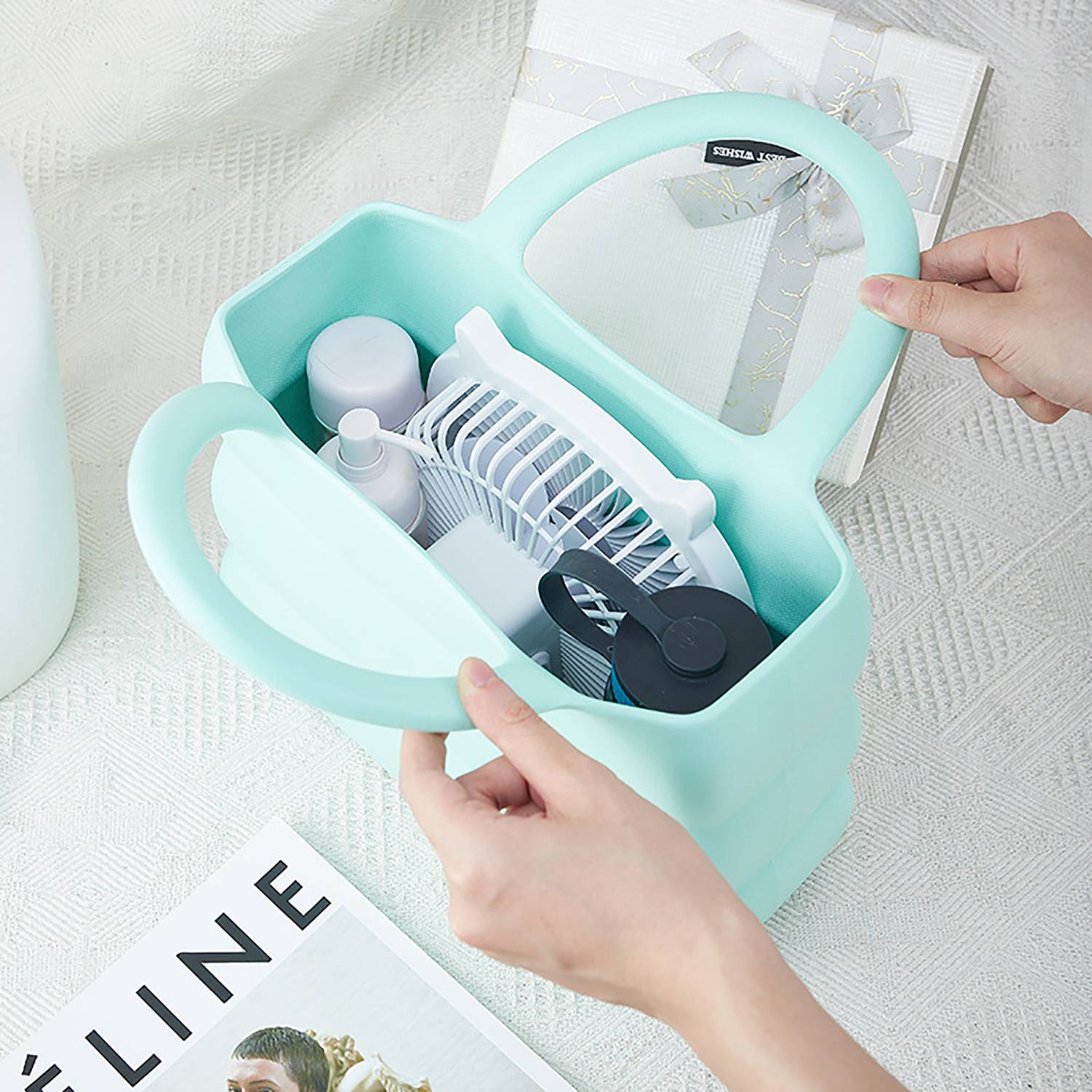Elegant EVA Waterproof Small Square Bag For Women 16