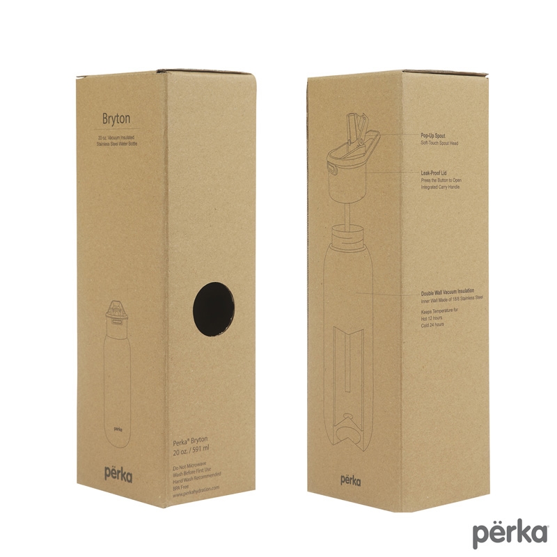 Perka® Bryton 20 oz. Double Wall Stainless Steel Water Bottle 14