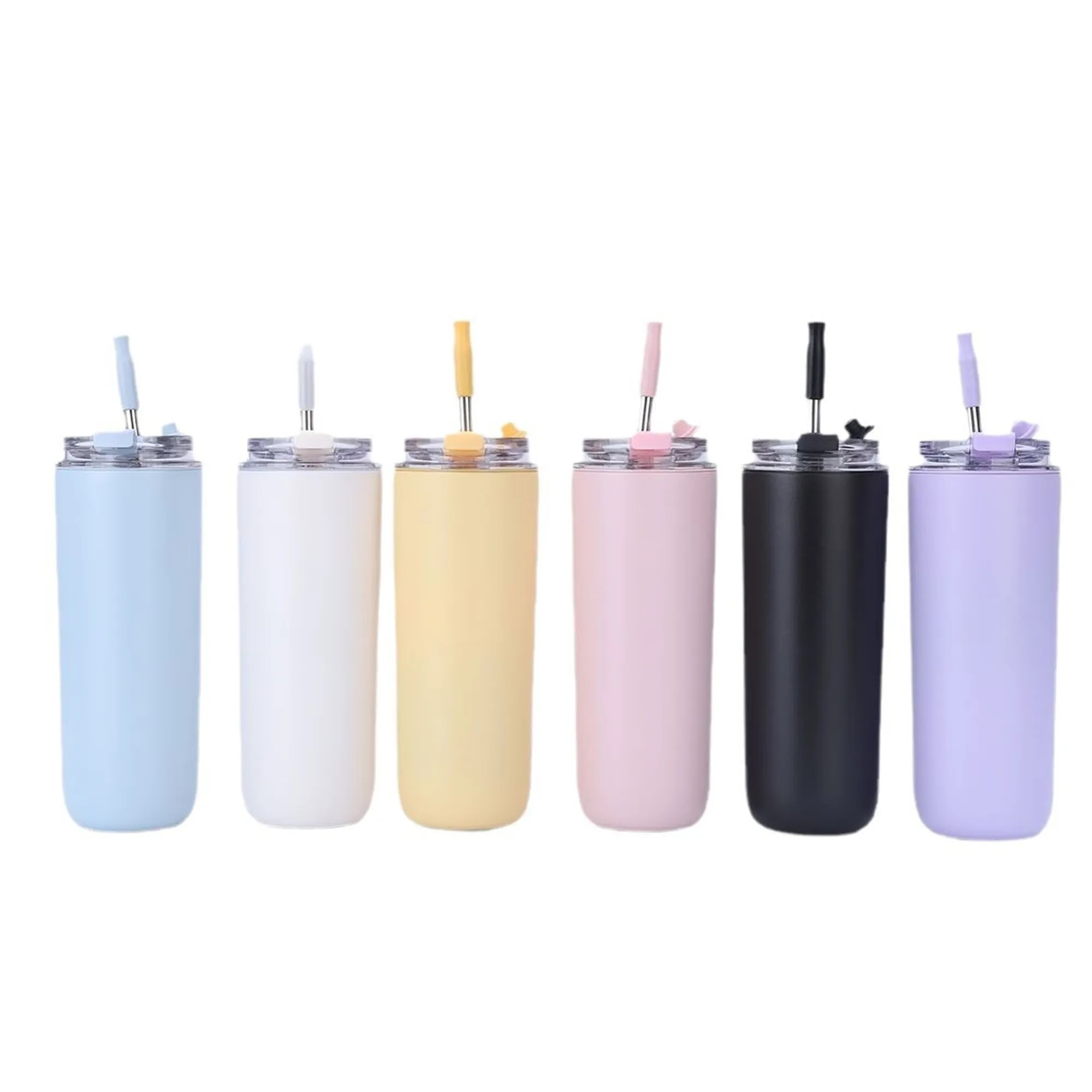 16 oz Insulated Travel Coffee Cup with Straw 4