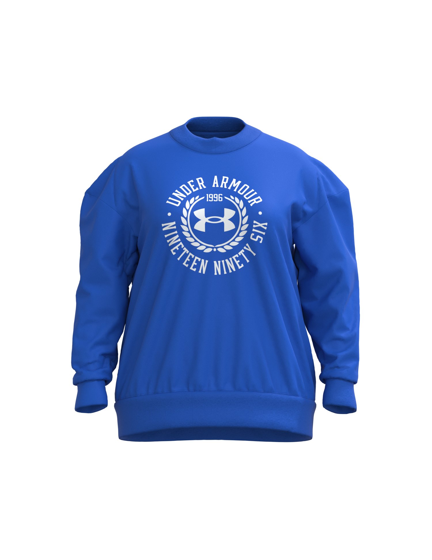 Women's UA Rival Fleece Crest Graphic Crew 3