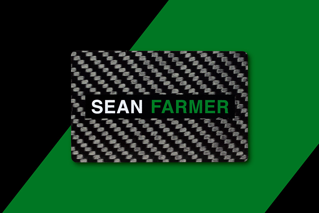 Carbon Fiber Business Cards, custom desk accessory with logo imprint 8