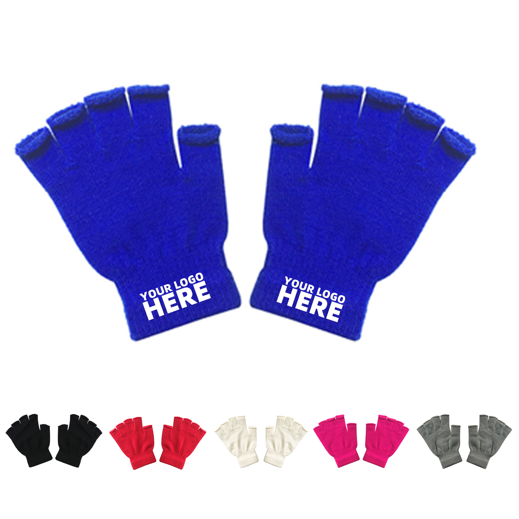 Half Finger Winter Knitted Gloves For Kids 2