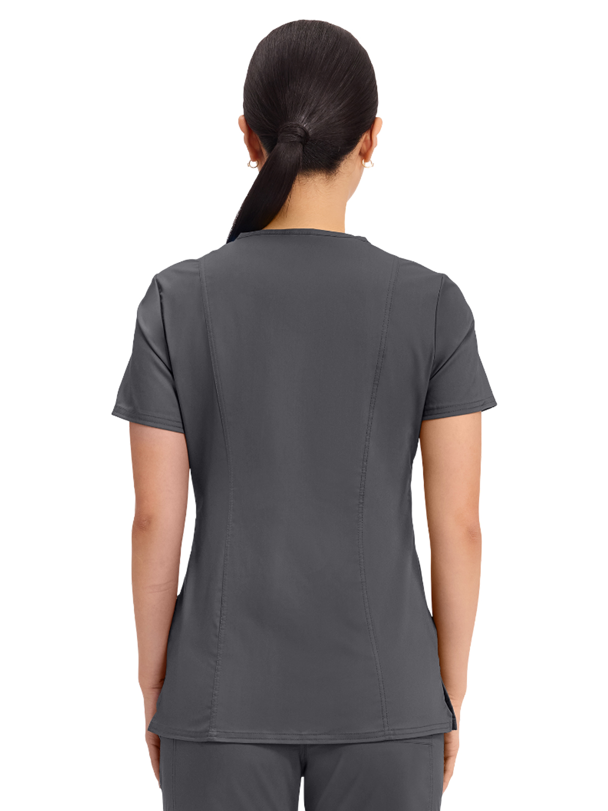 Cherokee - Workwear Revolution - Women's 2-Pocket Mock Wrap Top 10