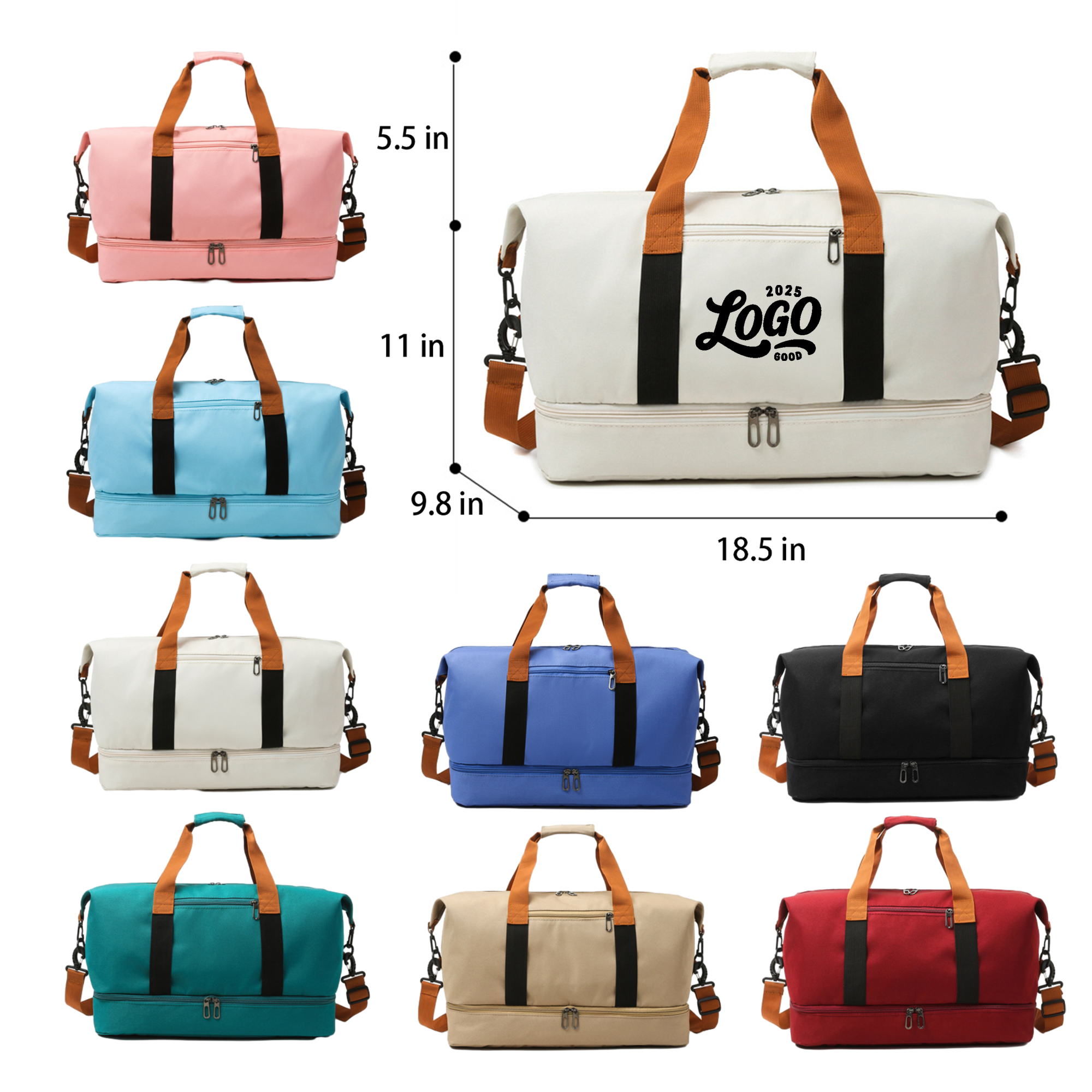 Foldable Wear-Resistant Sports Duffel Bag 2