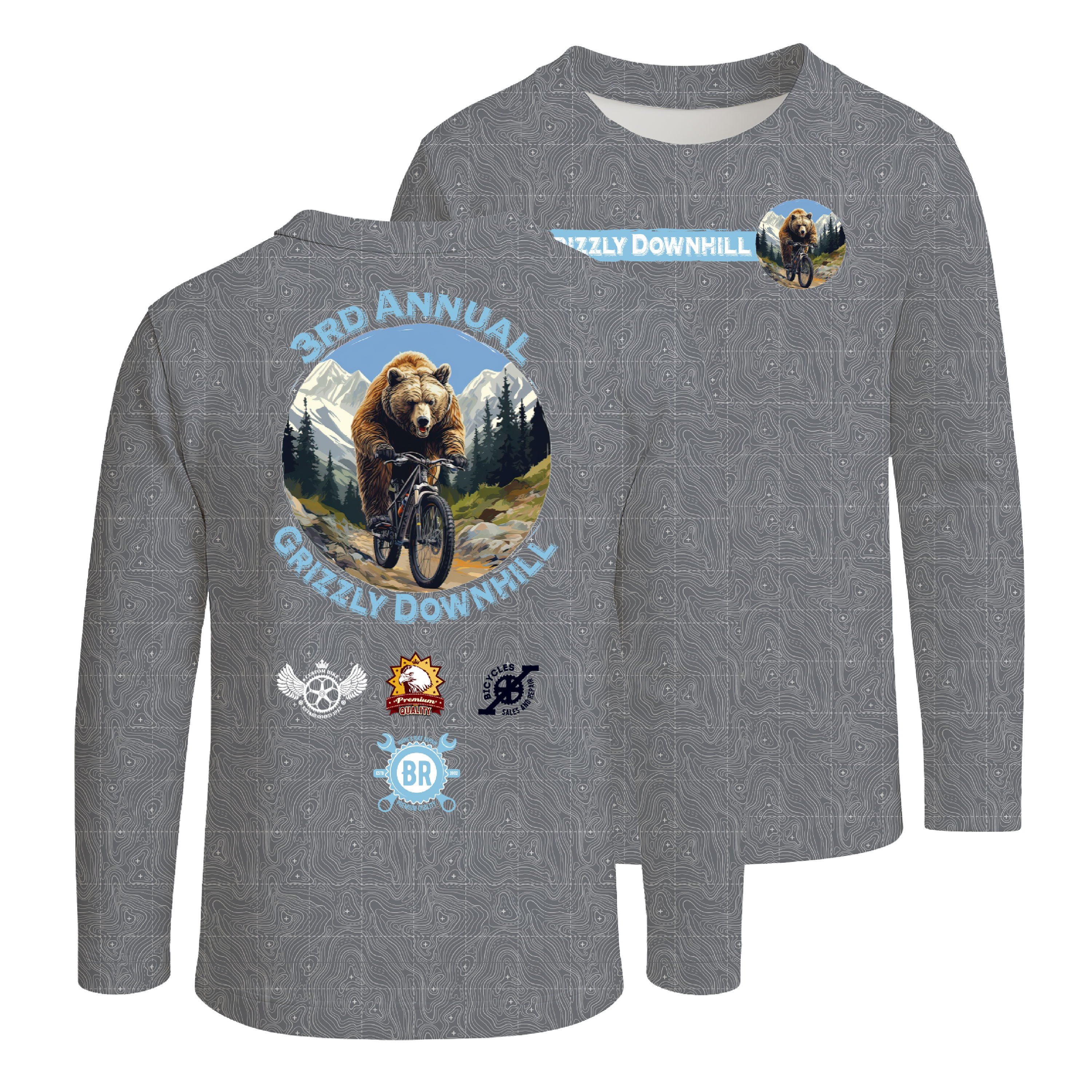 Vapor Apparel Full Sublimation Toddler Lightweight Long Sleeve Shirt 3