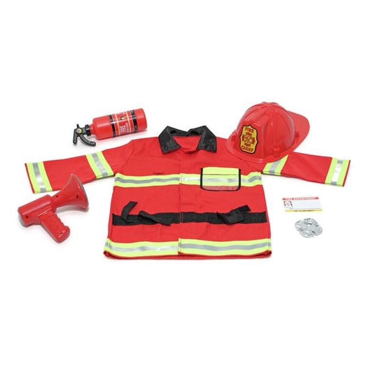 Melissa & Doug Firefighter Costumes - Reflective 6 Pieces