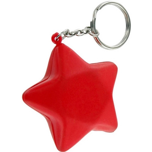 Patriotic Star Stress Ball Key Chain 1