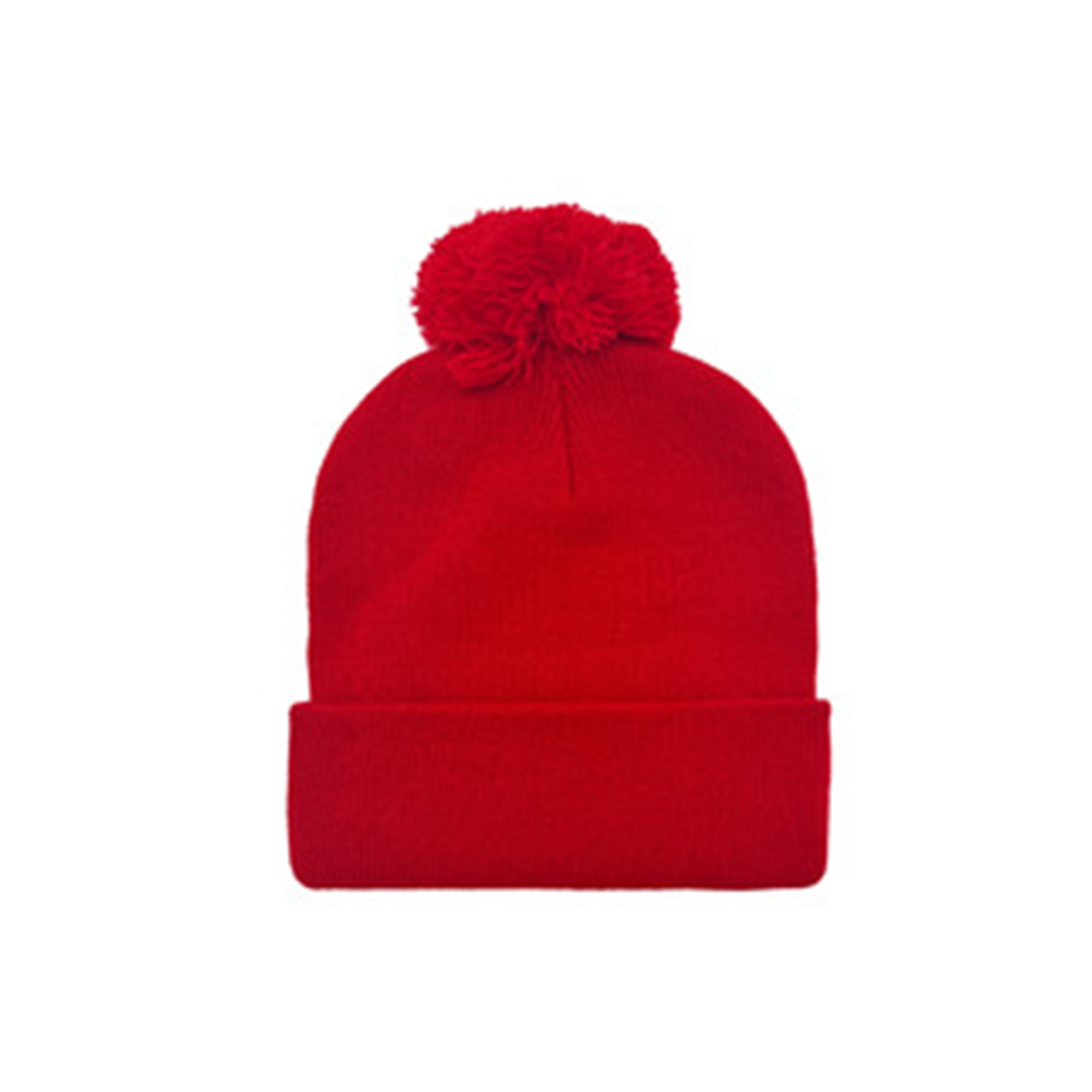 Winter Pom Knit Hat With Jacquard Logo 16