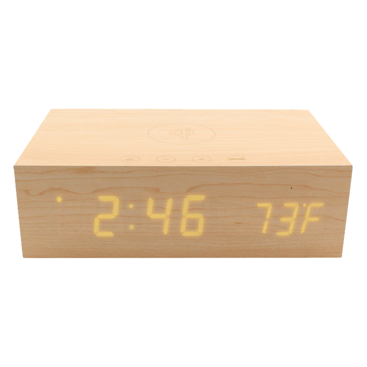 BlueSequoia Alarm Clock with Qi Charging Station and Wireless Speaker 5
