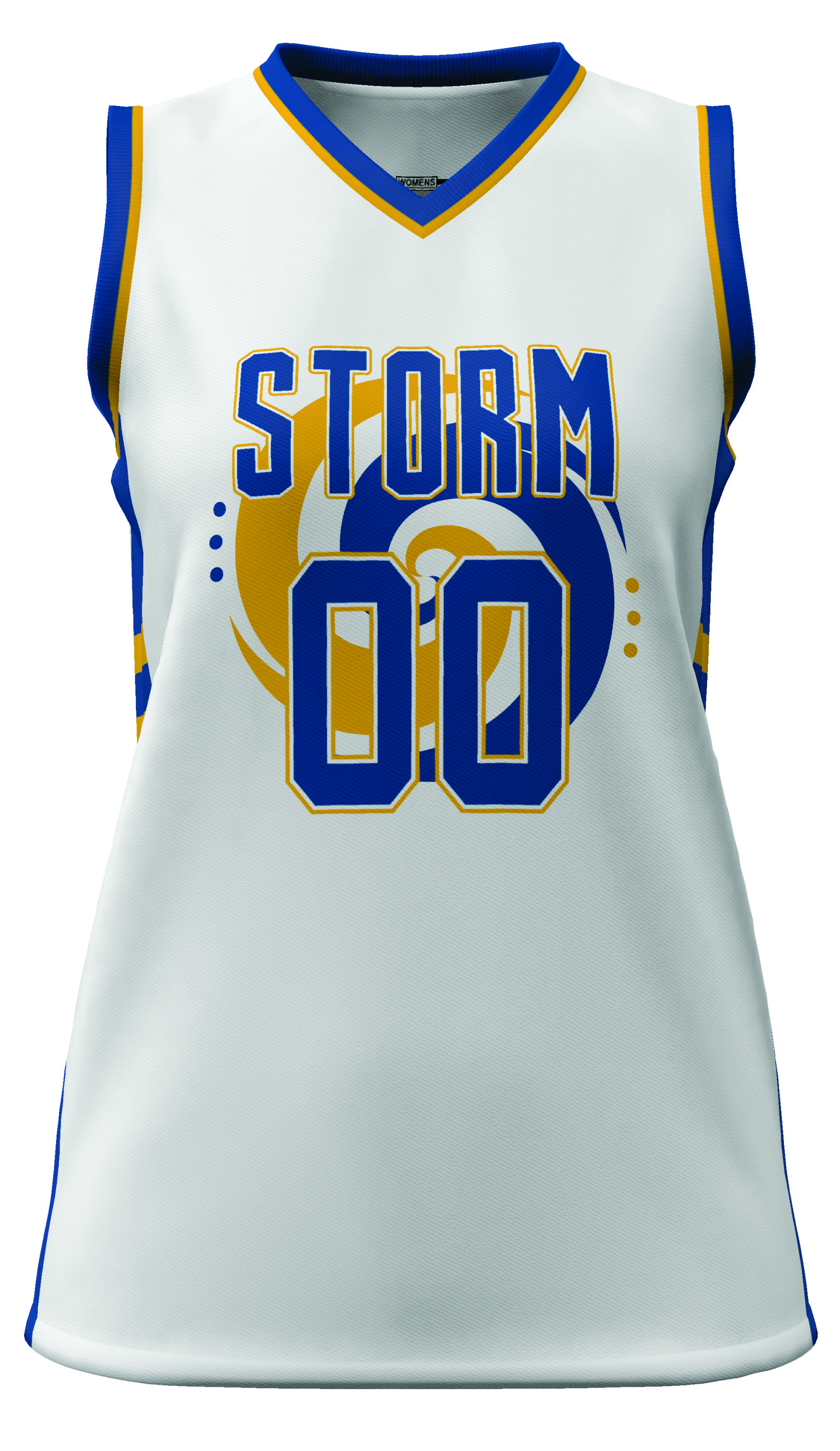 Women's Assist V-Neck Basketball Jersey 2