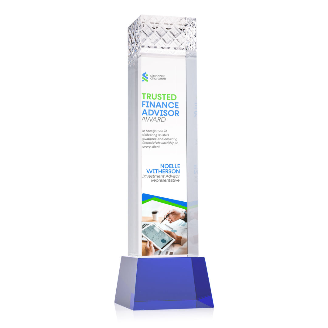 Velson VividPrint™ Award on Base - Blue 8