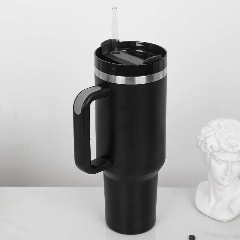 40 Oz Vacuum Tumbler w/ Handle & Straw 8