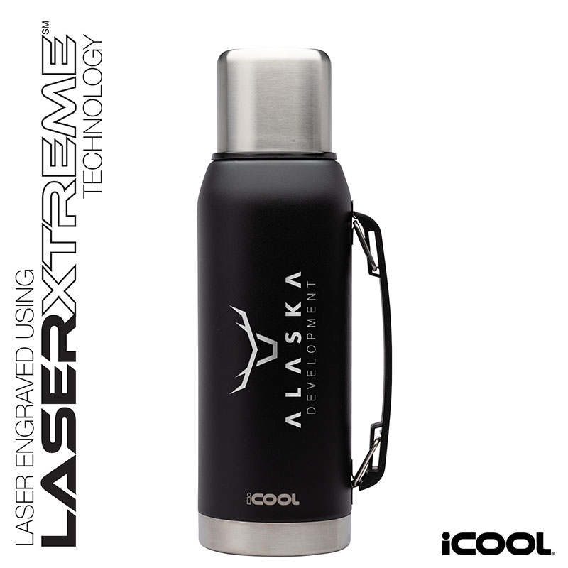 iCOOL® Silverton 34 oz. Double Wall, Stainless Steel Water Bottle 17