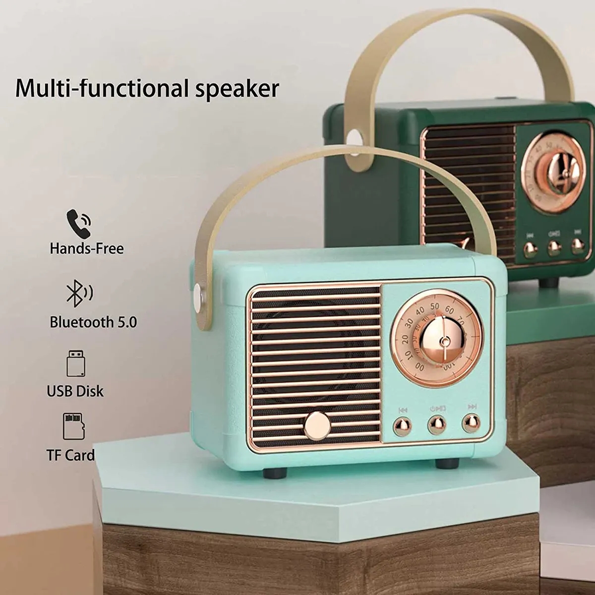 Multifunctional Retro Bluetooth Speaker 7