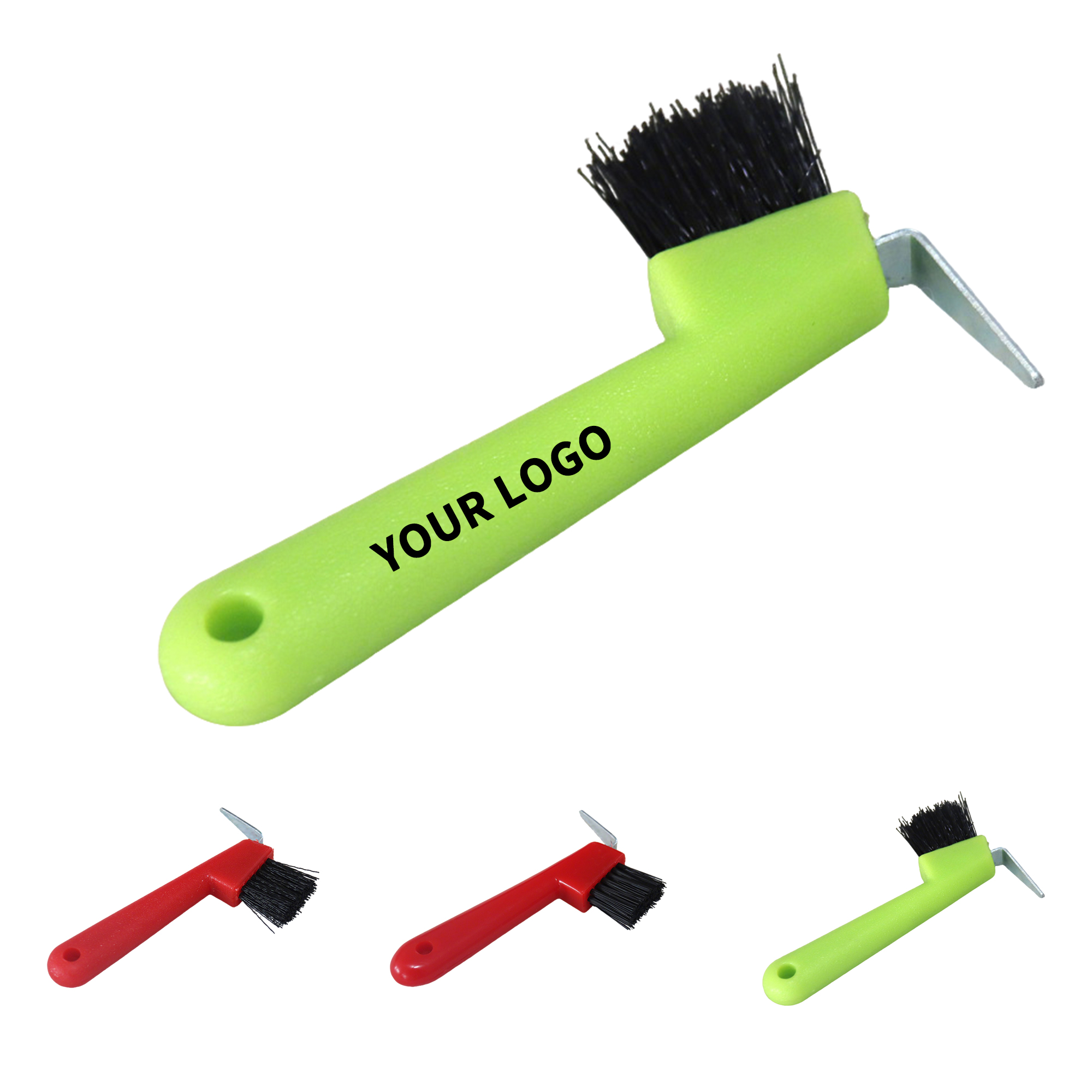 Hoof Cleaning Brush With Scraper 6.7" Length X 3.1" Width X 1.2" Height 2