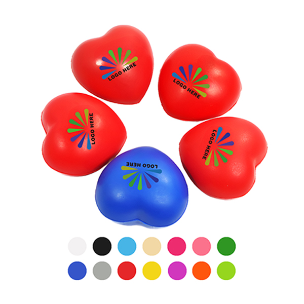 MOQ50 Soft Heart Shape Stress Reliever For Relaxation 1