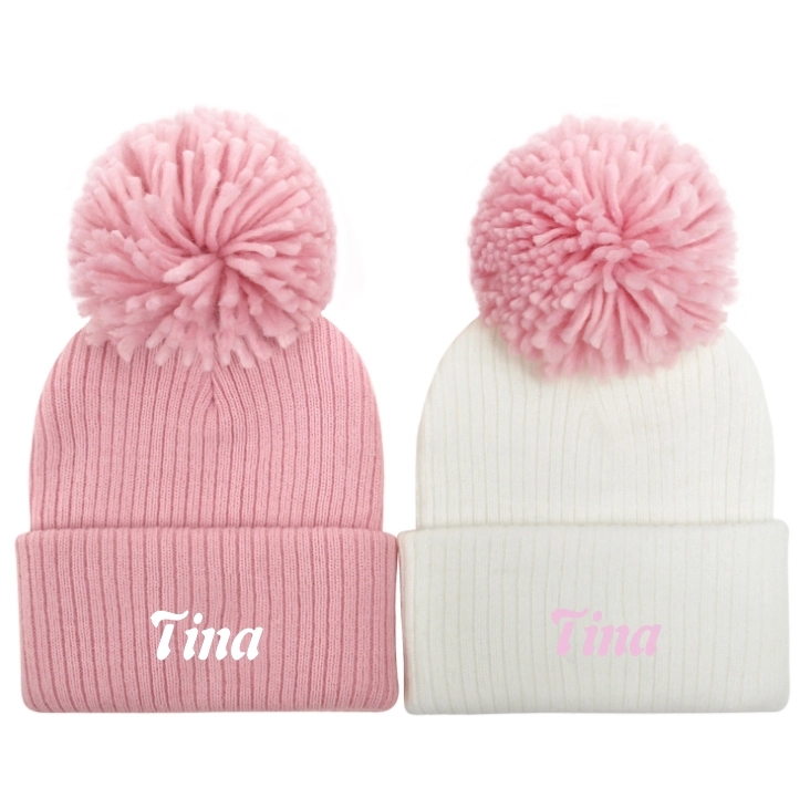 Baby Knit Pom Beanie With Cuff 3