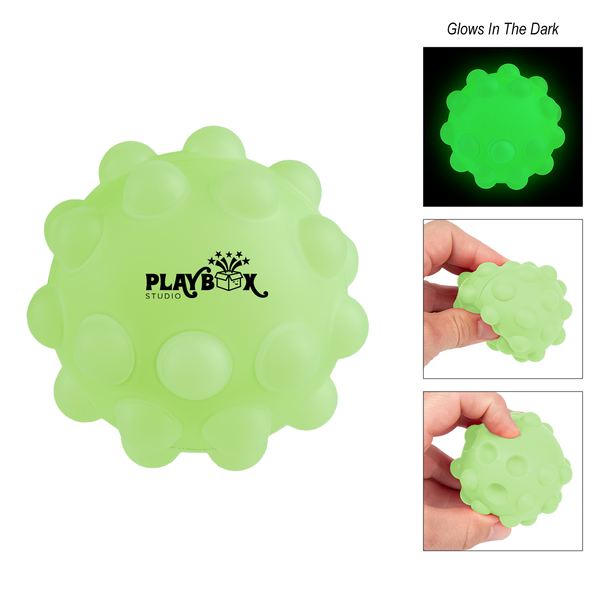 Glow-In-The-Dark Push Pop Ball 1