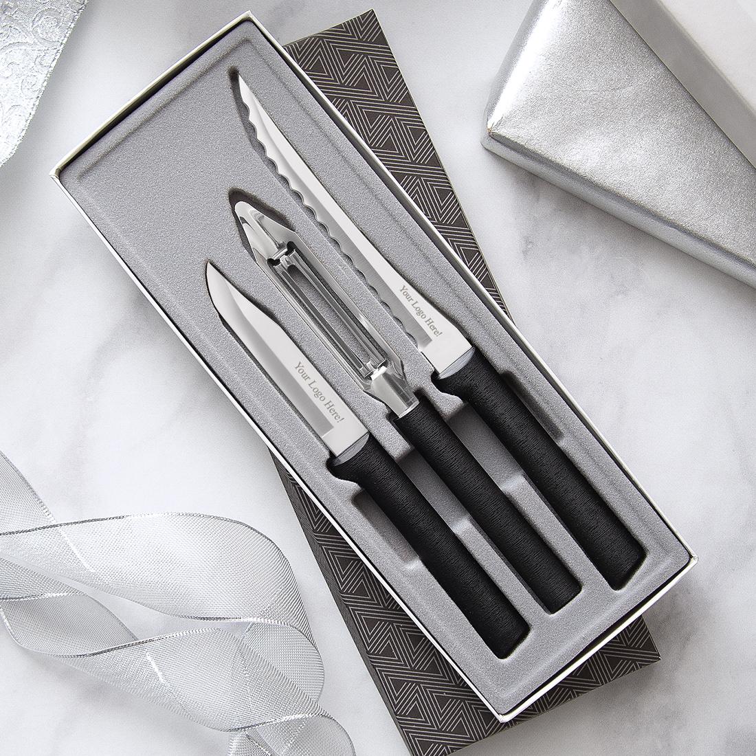 Peel, Pare and Slice Gift Set w/Black Handle 4