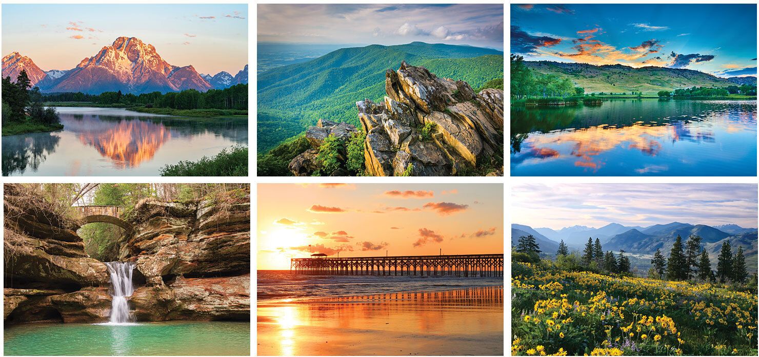 SCENIC AMERICA DESK CALENDAR 14