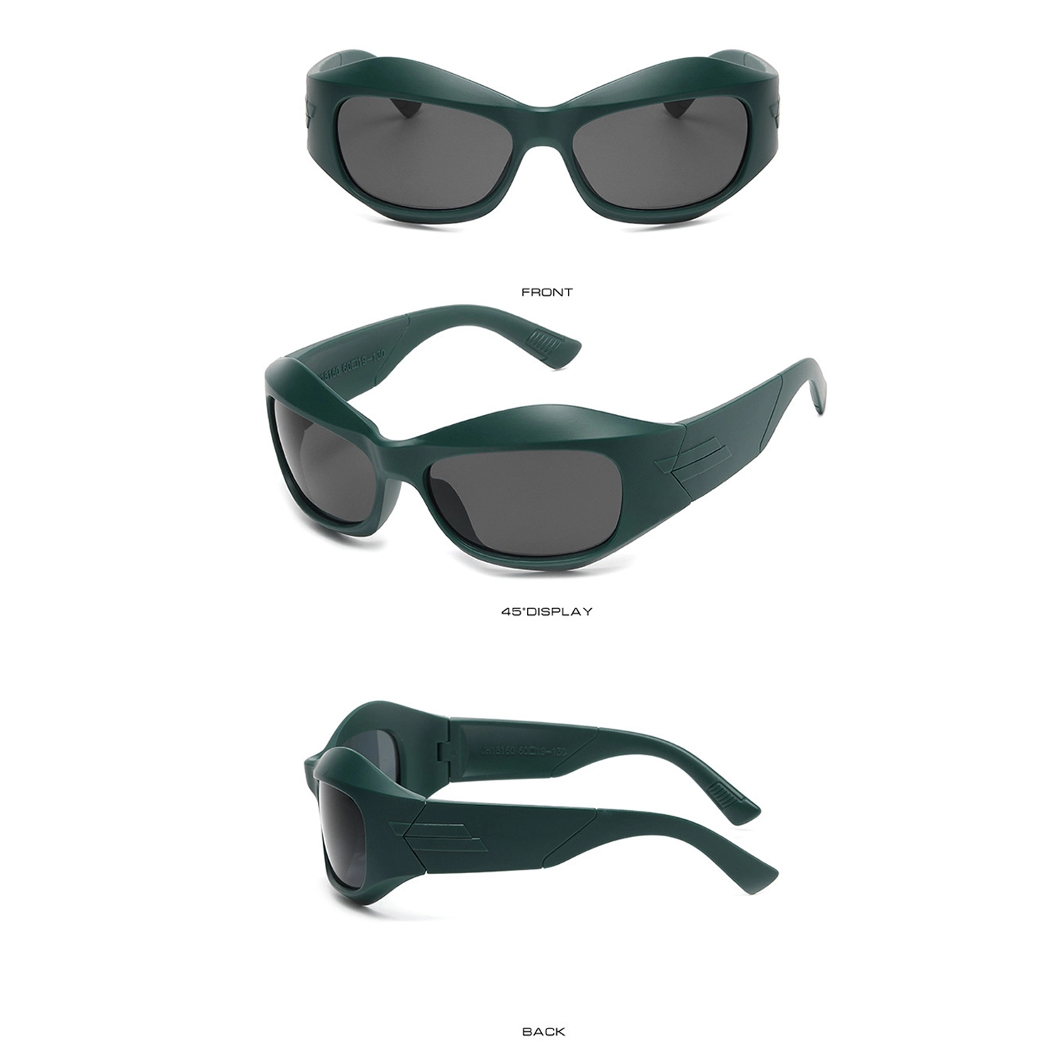 Fashion Y2K Oversized Futuristic Oval Sunglasses 7