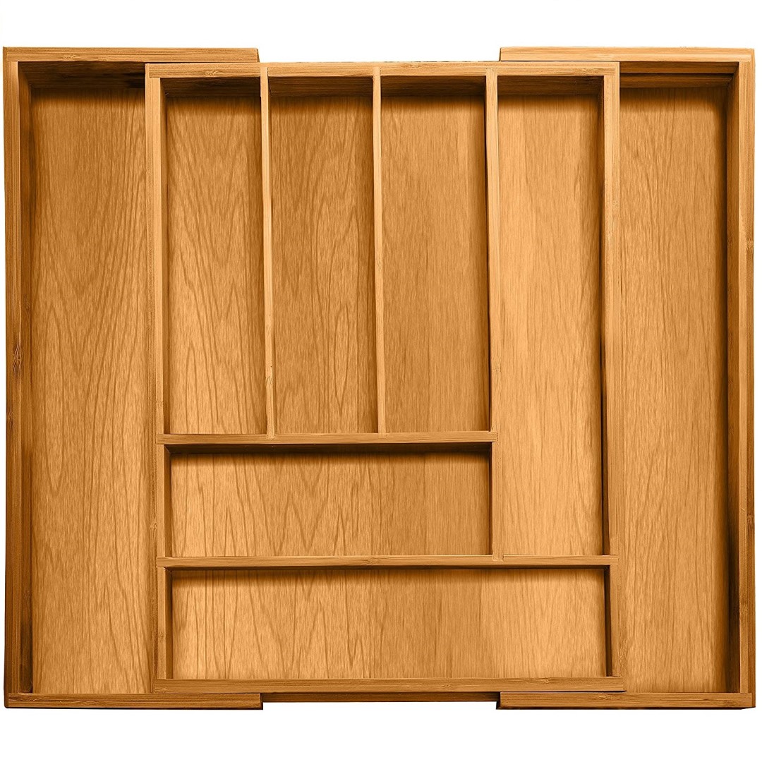 Bamboo Kitchen Drawer Organizer 4