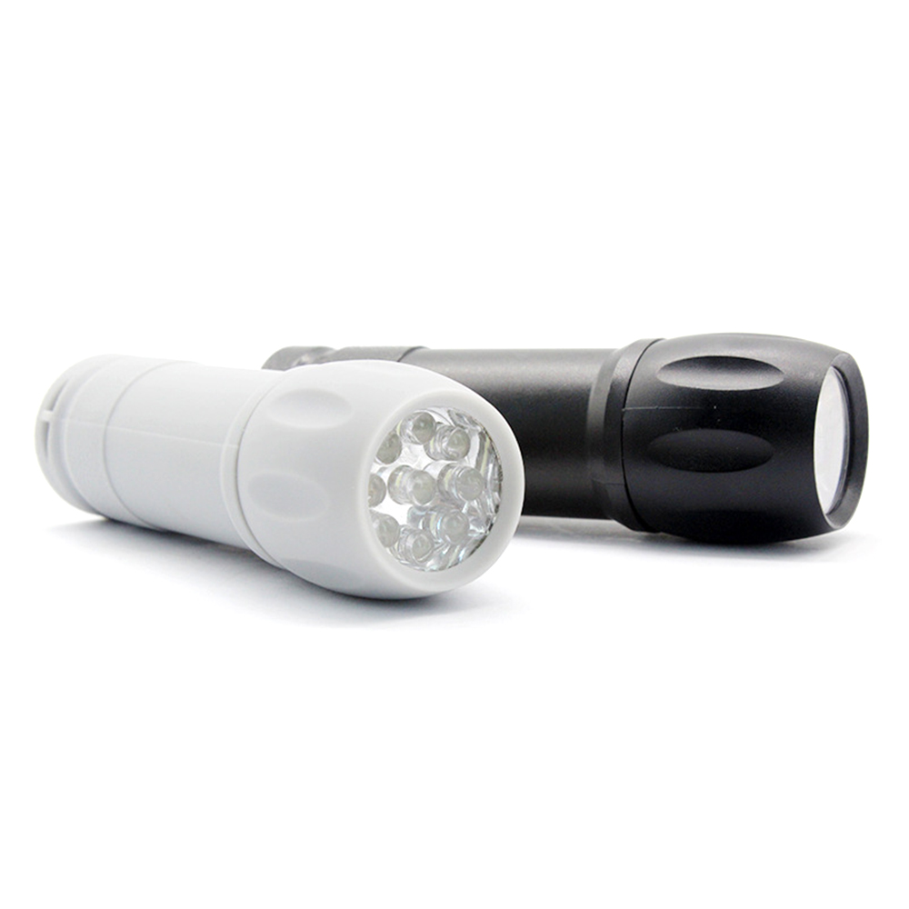 Mini nine-light plastic LED flashlight electric torch 7