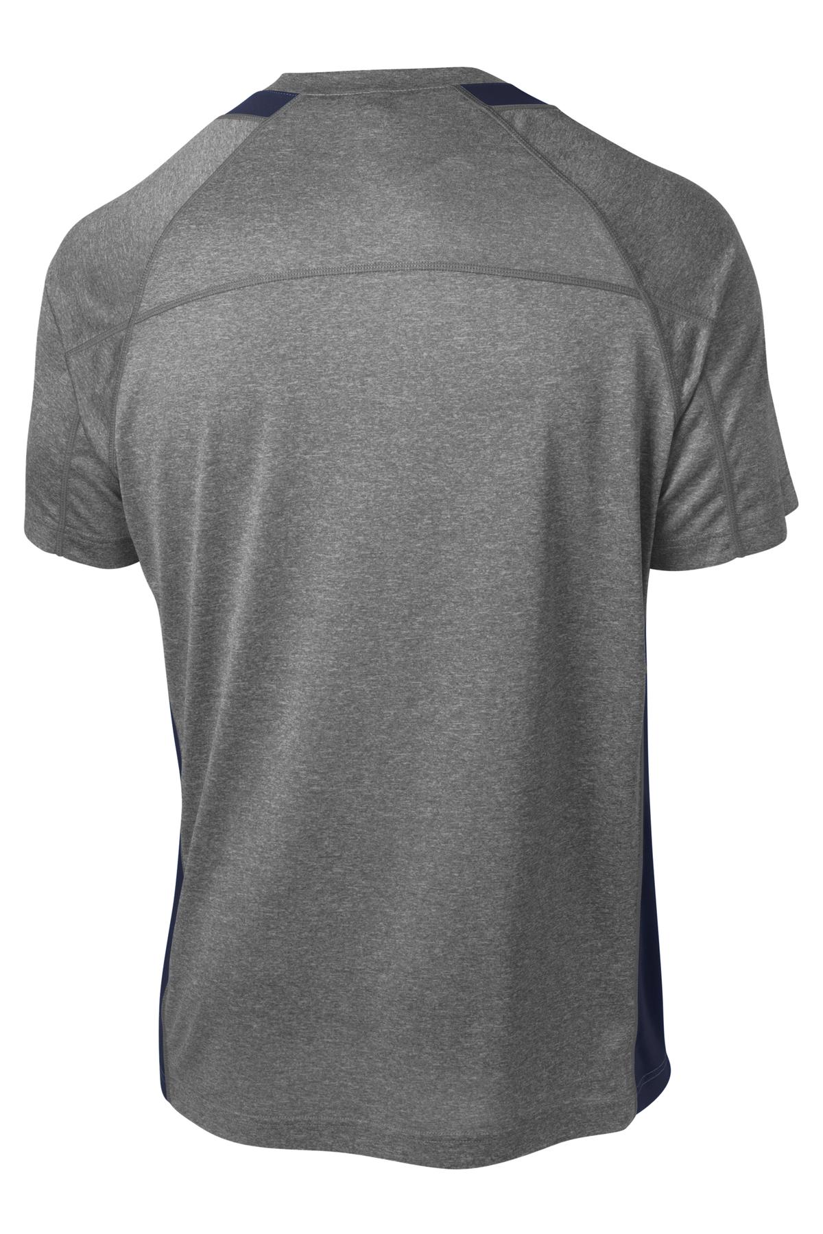 Sport-Tek Heather Colorblock Contender Tee. ST361 6