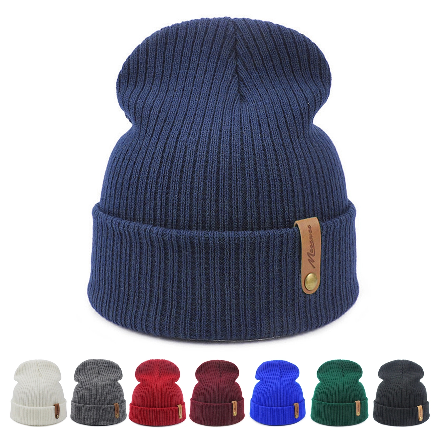 Knit Beanie Hats 1
