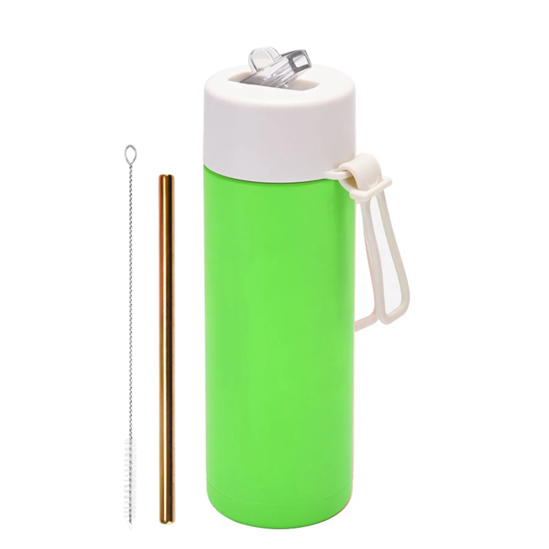 22 Oz. Stainless Steel Straw Cup with Silicone Strap 14