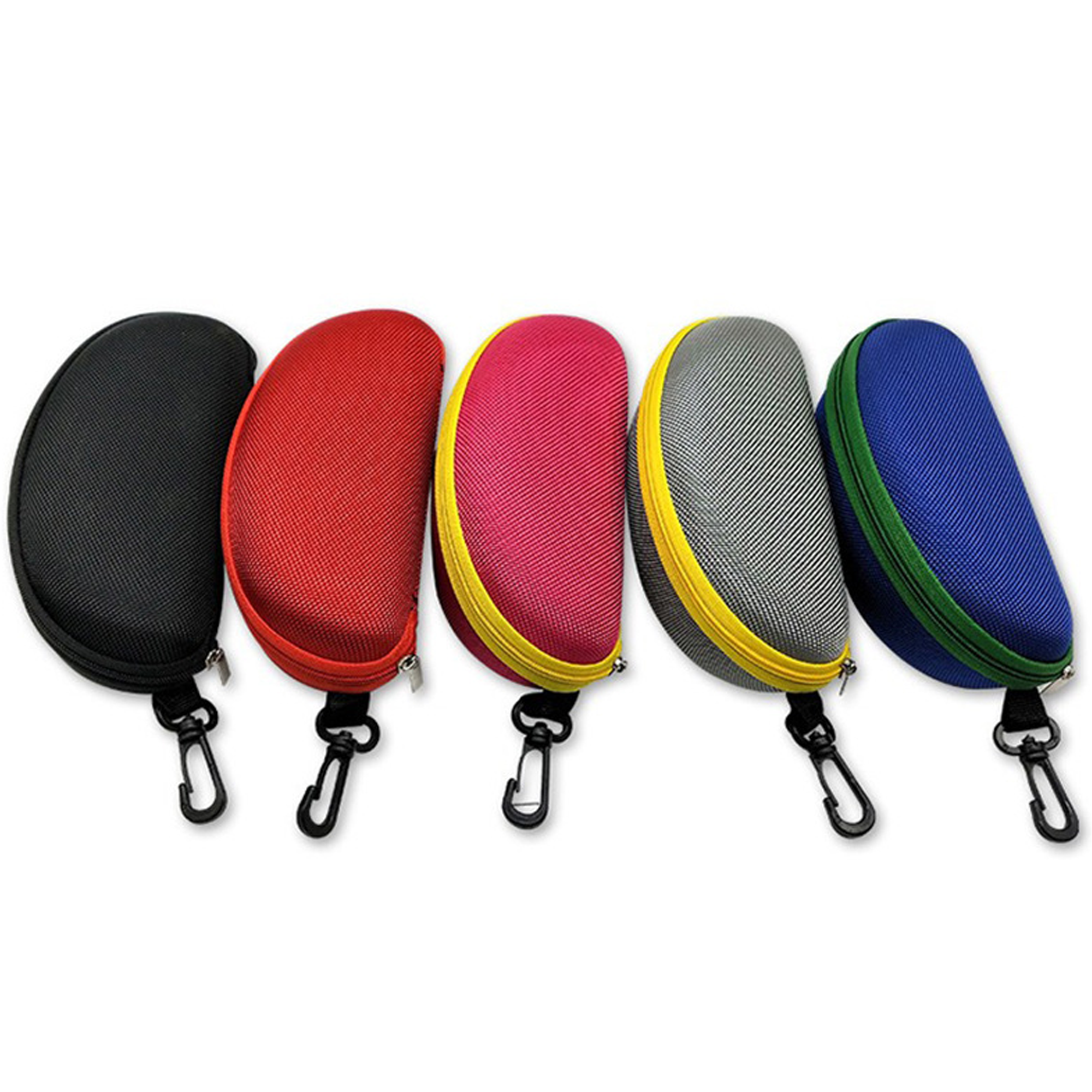 Eyeglasses Case Portable Waterproof W/Zipper & Clip 2