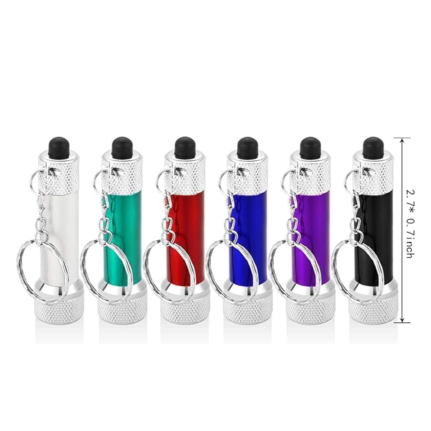 Aluminum Mini 5 LED Flashlights Keychain 5