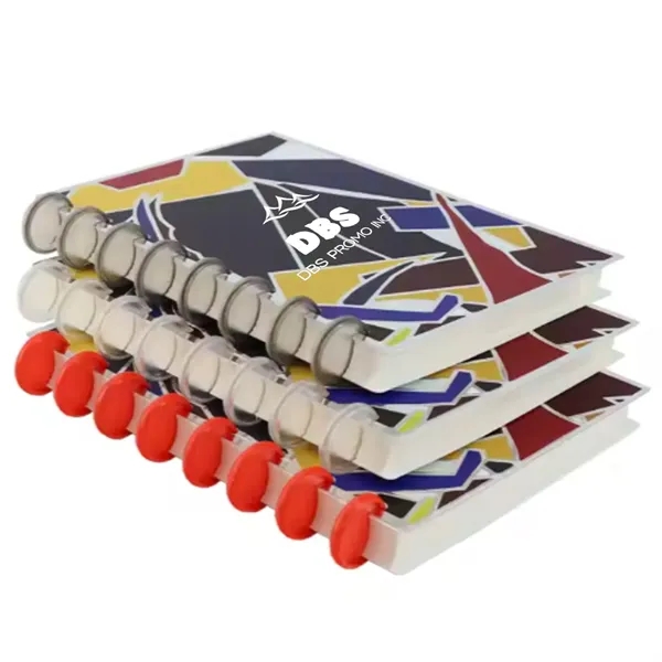 Sleek Notebook with PVC Cover and Plastic Disc Binder