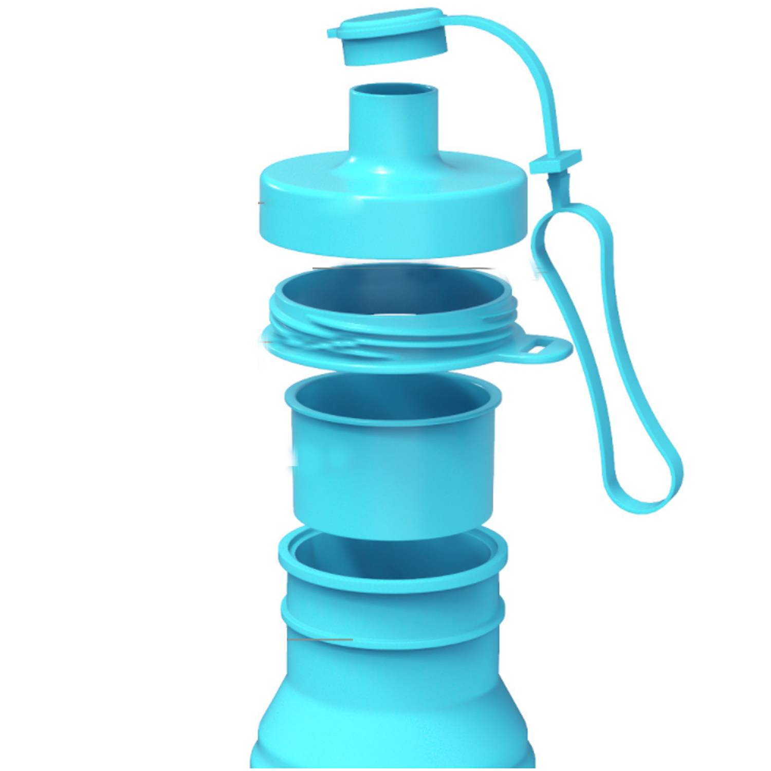 27 Oz Foldable Sports Water Bottles W/ Handle 4