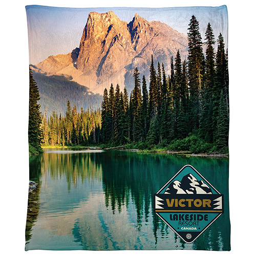 Silk Touch Sherpa Blanket 50" x 60" 420GSM - Full Color 2