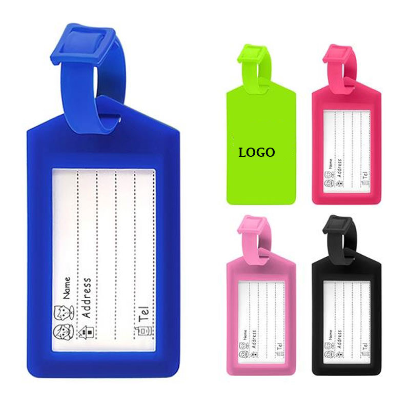 Silicone Luggage Tag w/Hang-up Ring 2