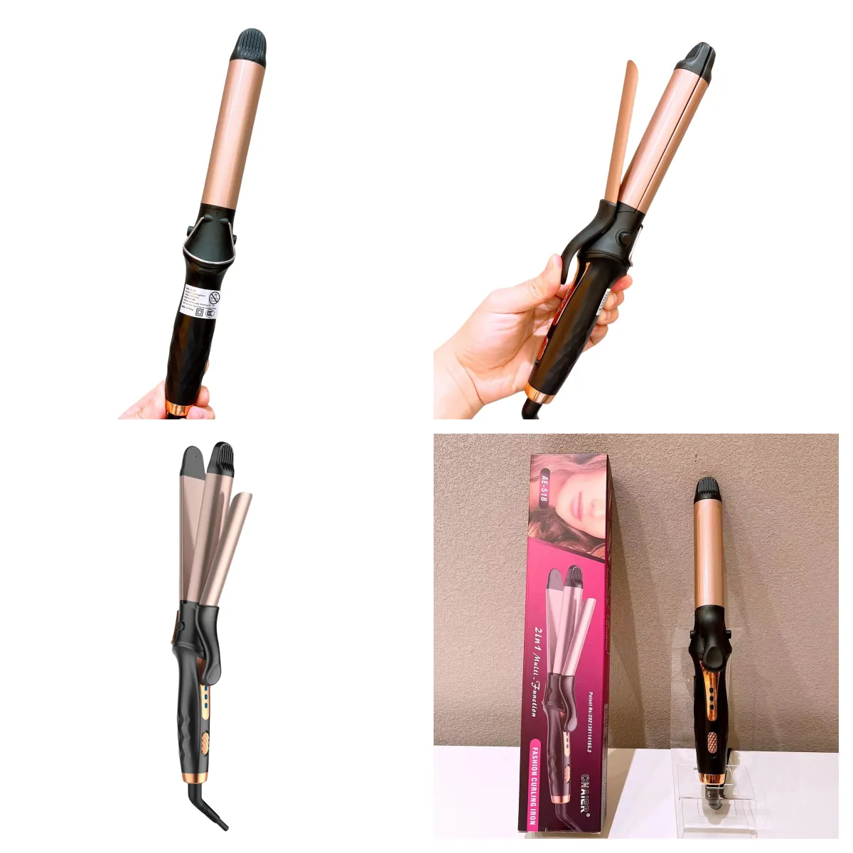Dual Purpose Straightening and Curling Iron 3