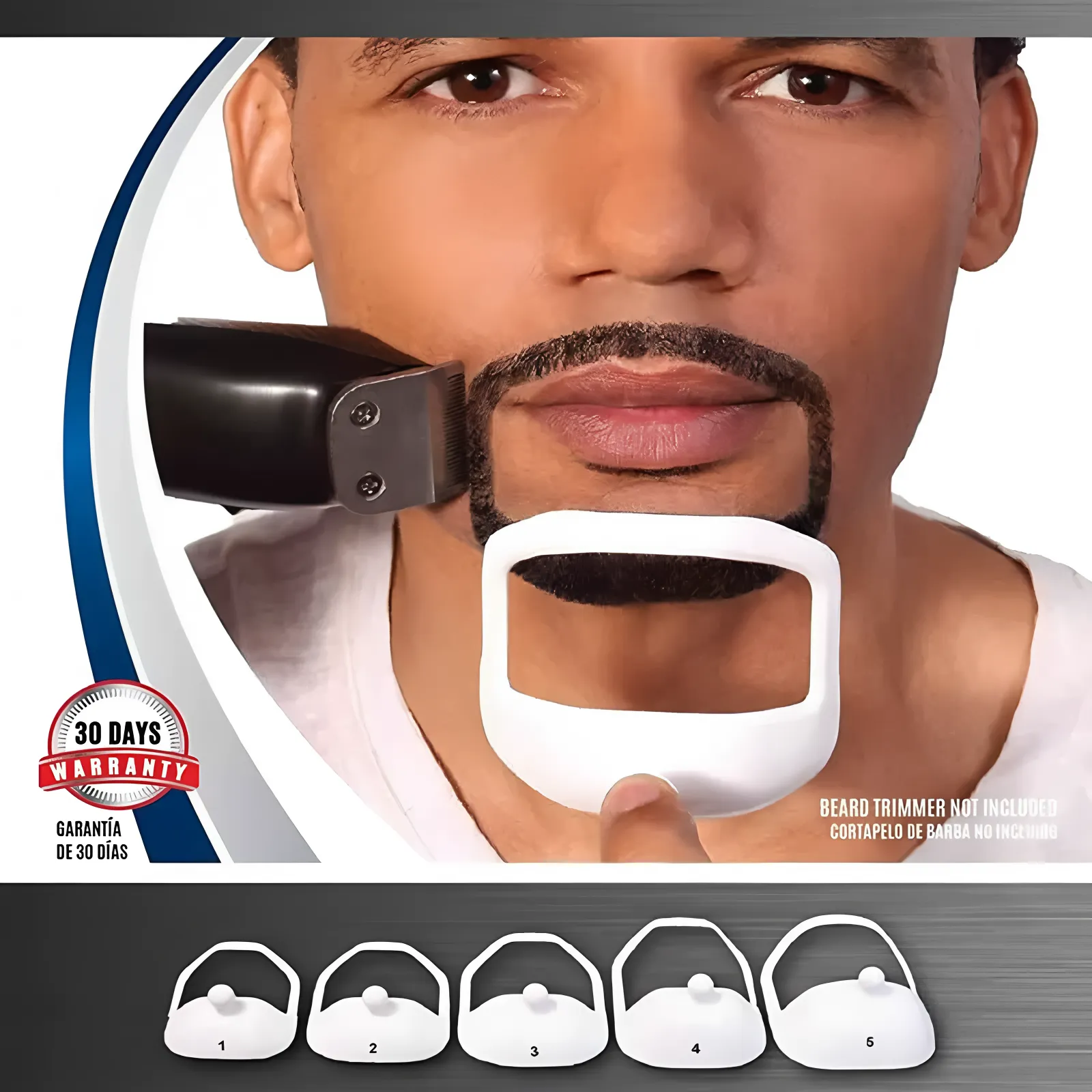 Professional Beard Shaping Kit 5pc Set for Men Wholesale Barber Grooming Tools 4