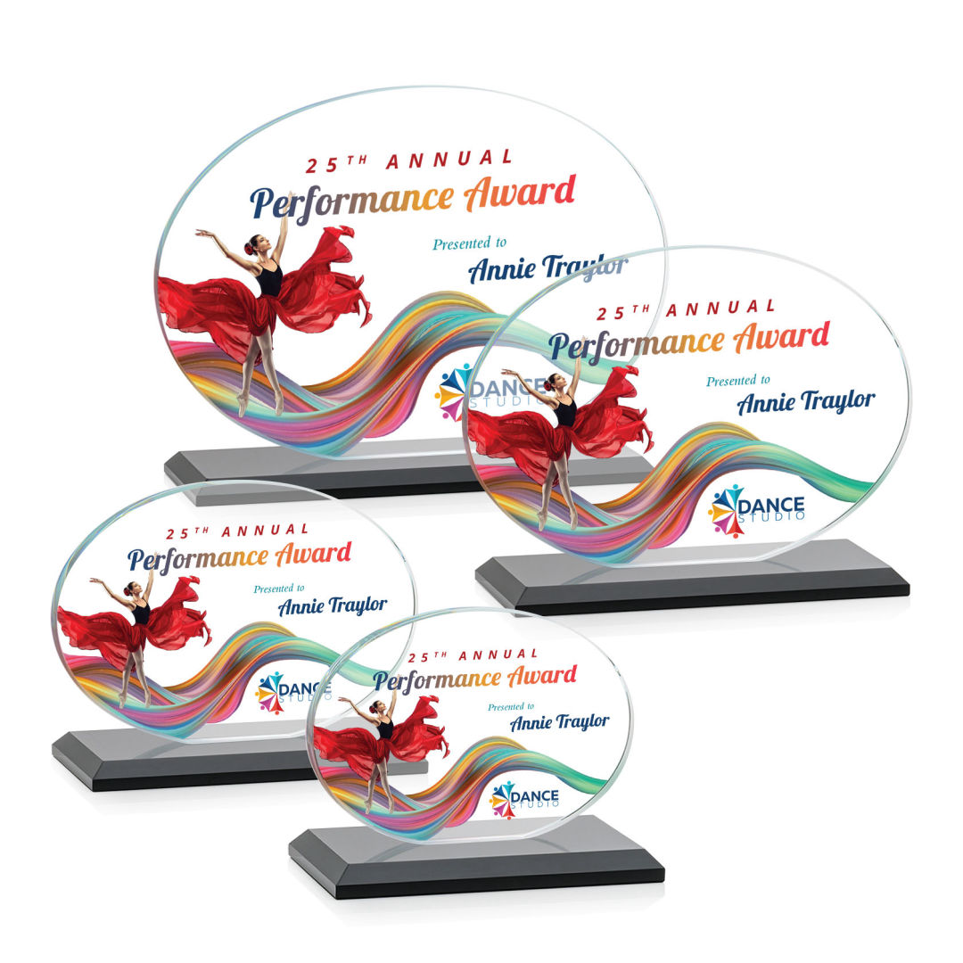 Austin (Horiz) VividPrint™ Award - Black